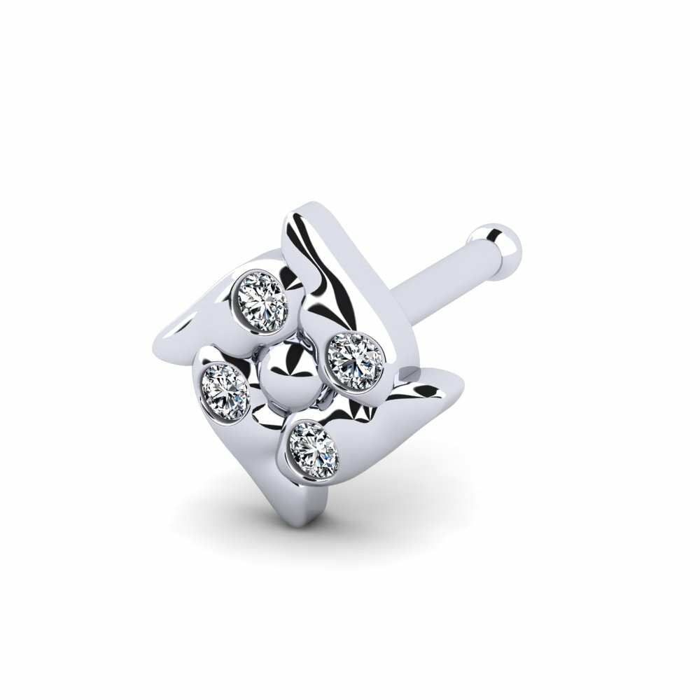 Or Blanc 18k Piercing Nez Carmody
