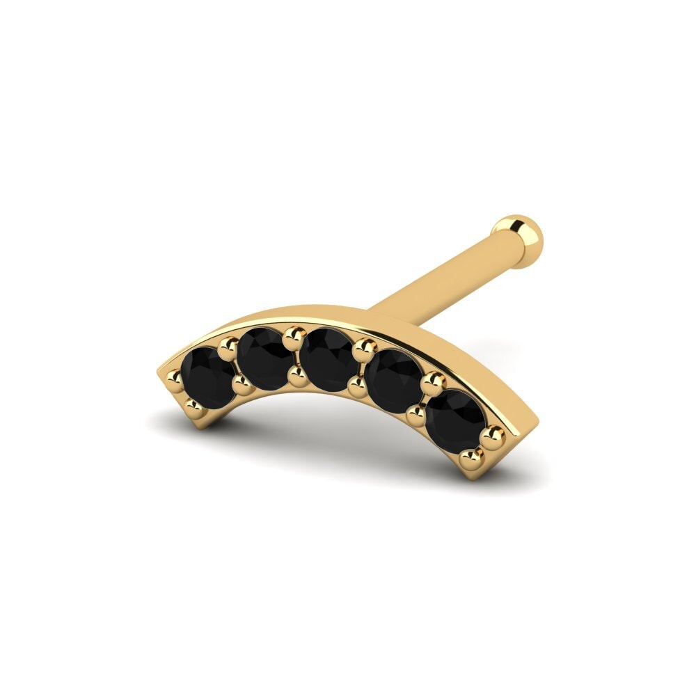 Black Onyx Nose Pin Chanah