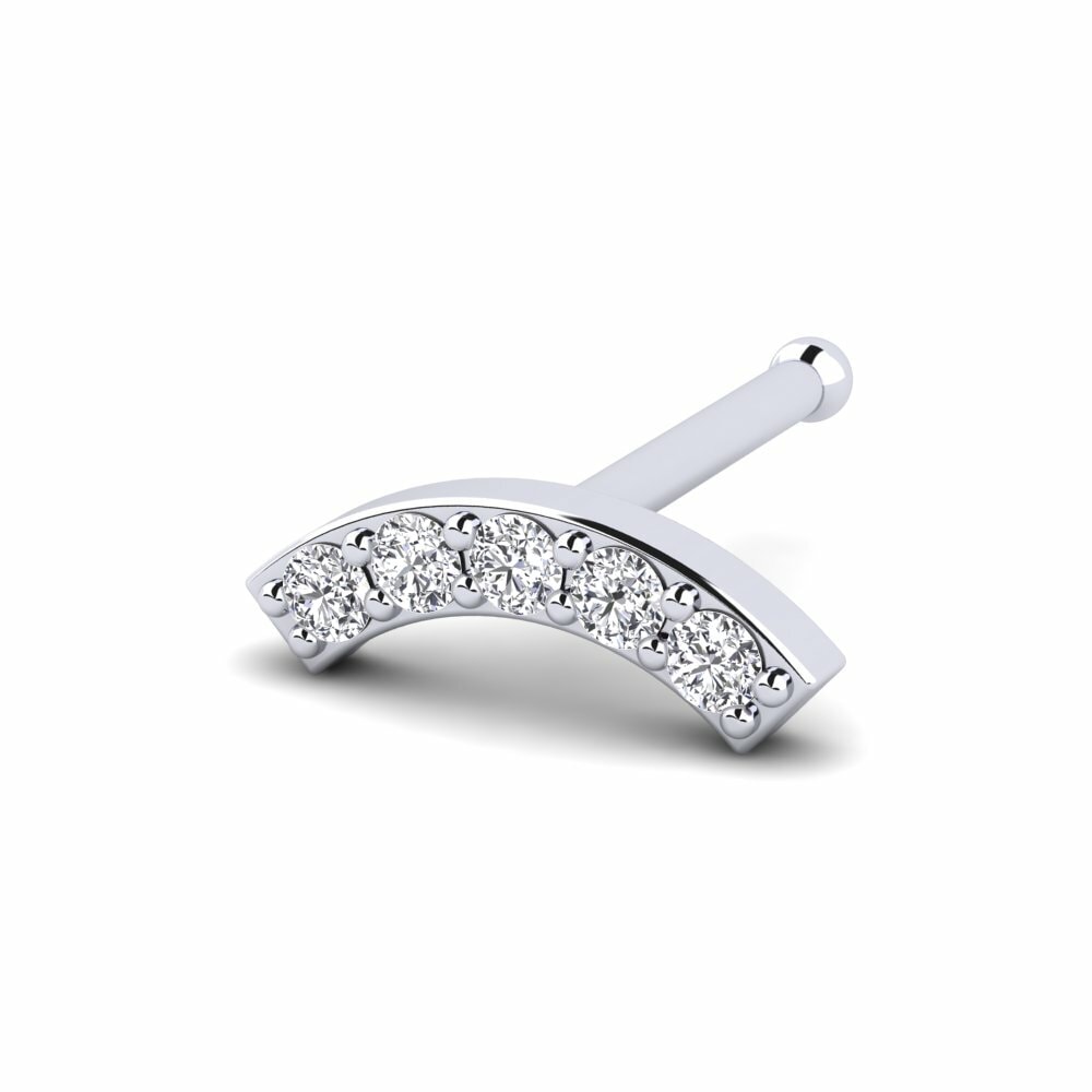 Or Blanc 18k Piercing Nez Chanah