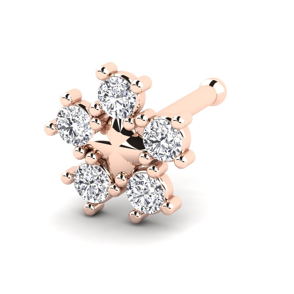 Compre GLAMIRA Piercing Nariz Current en corte Redondo 0.05 Quilates ...