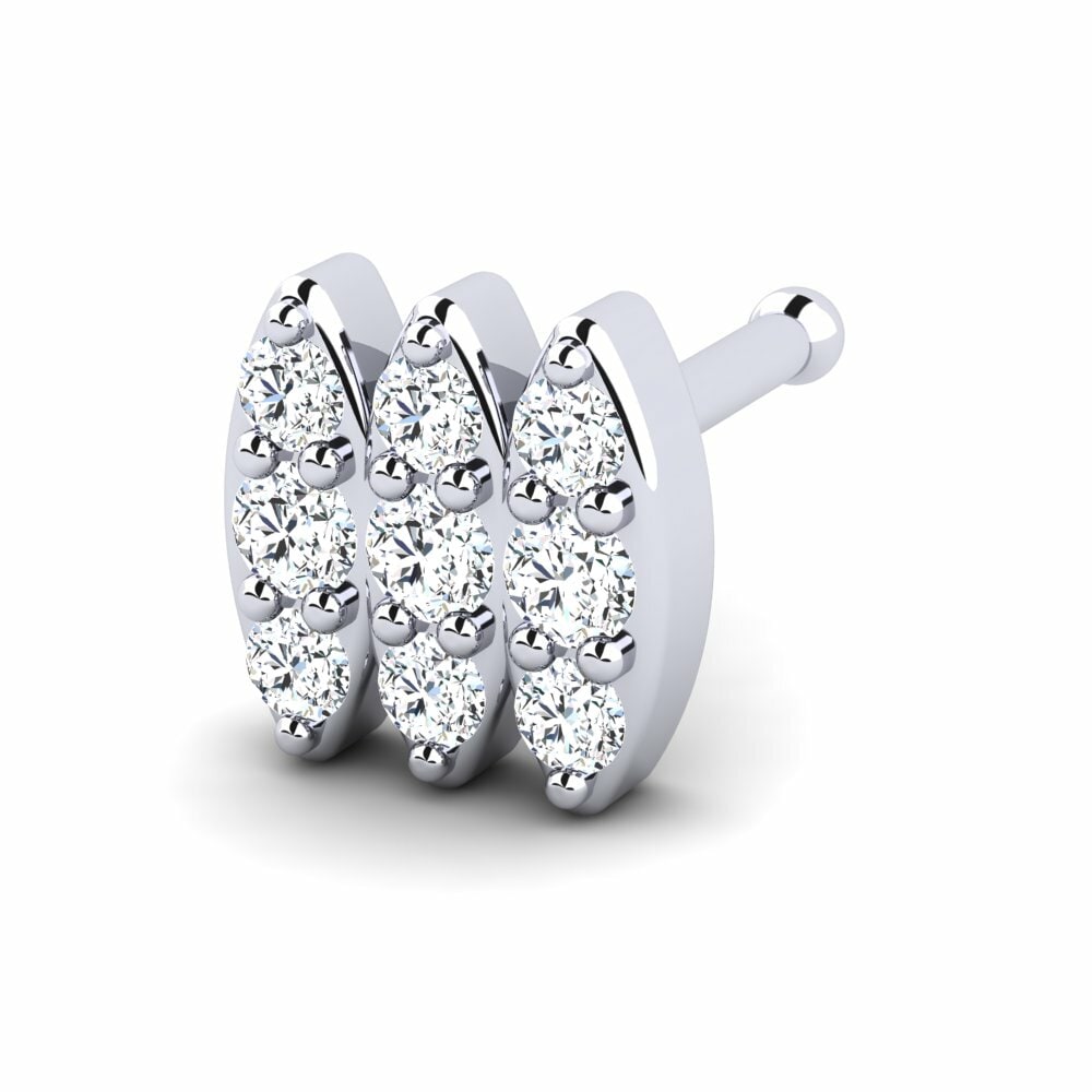 Or Blanc 18k Piercing Nez Deloatch