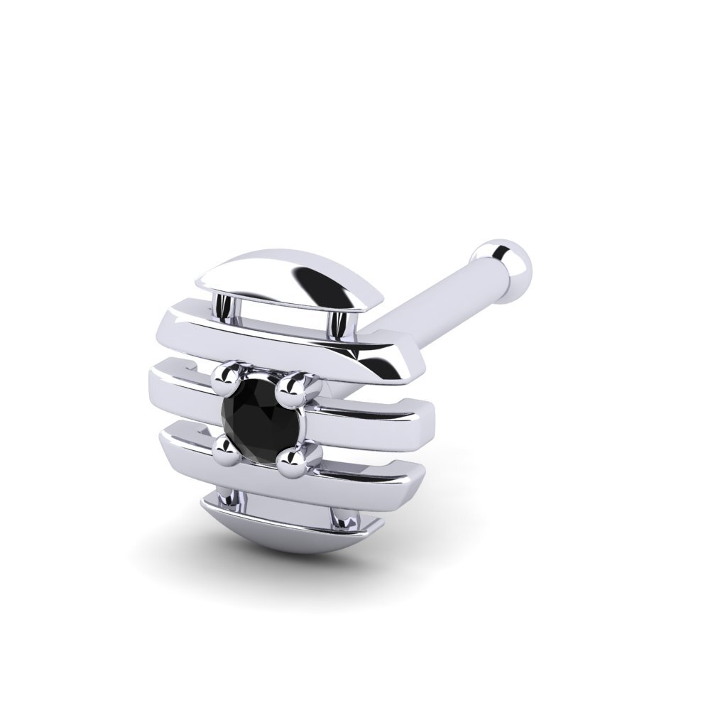 Black Onyx Nose Pin Donata