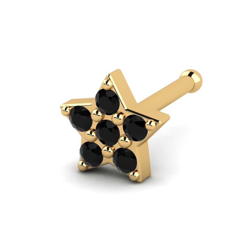 Black Onyx Nose Pin Luette