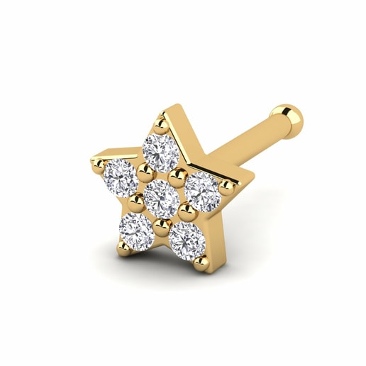 Piercing Nariz Luette Oro Amarillo 585 & Diamante