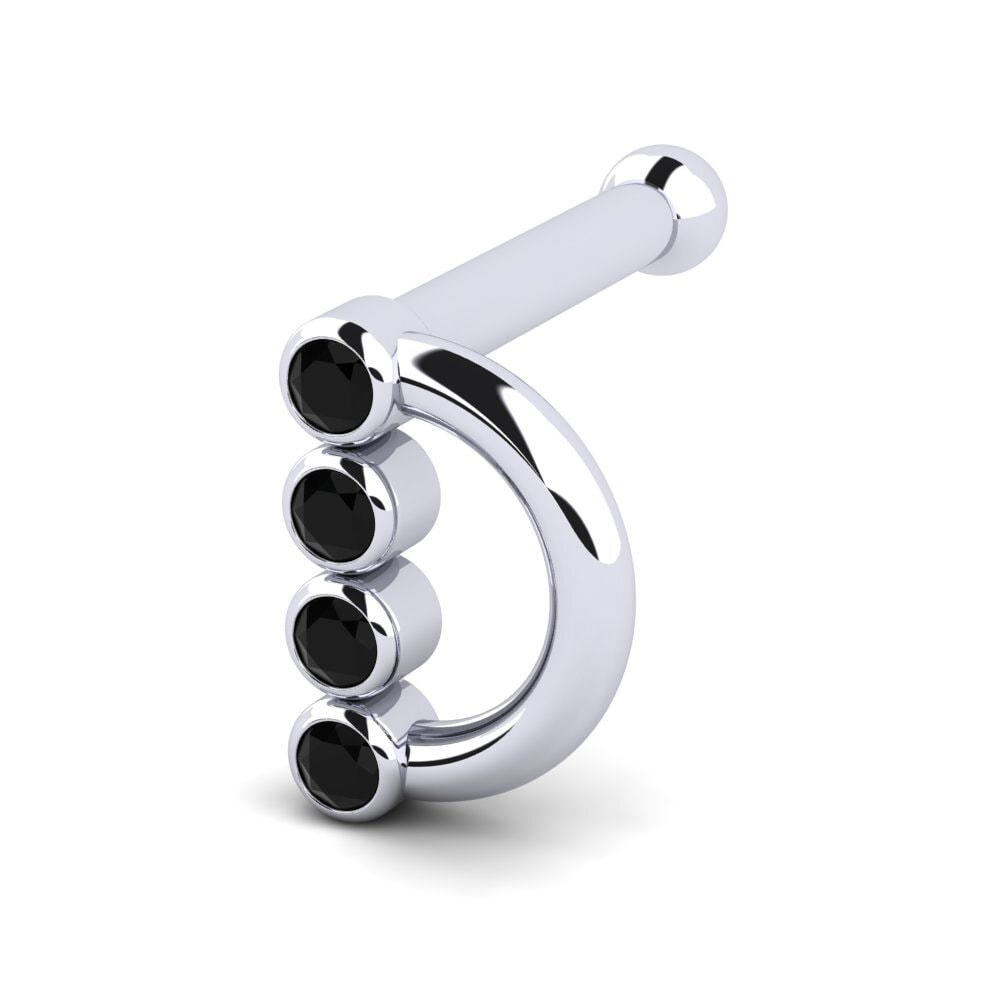 Black Onyx Nose Pin Yogic