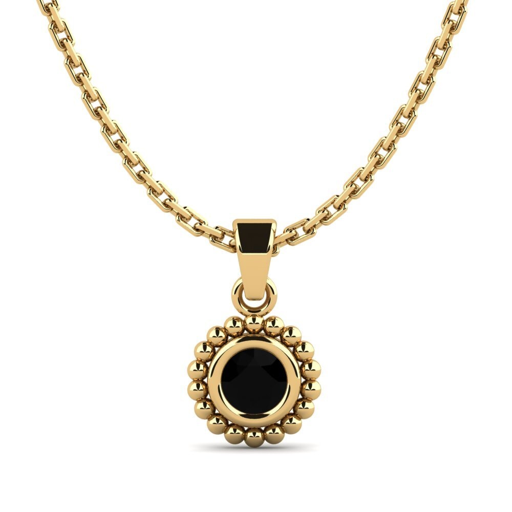 Black Sapphire Pendant Bavardage