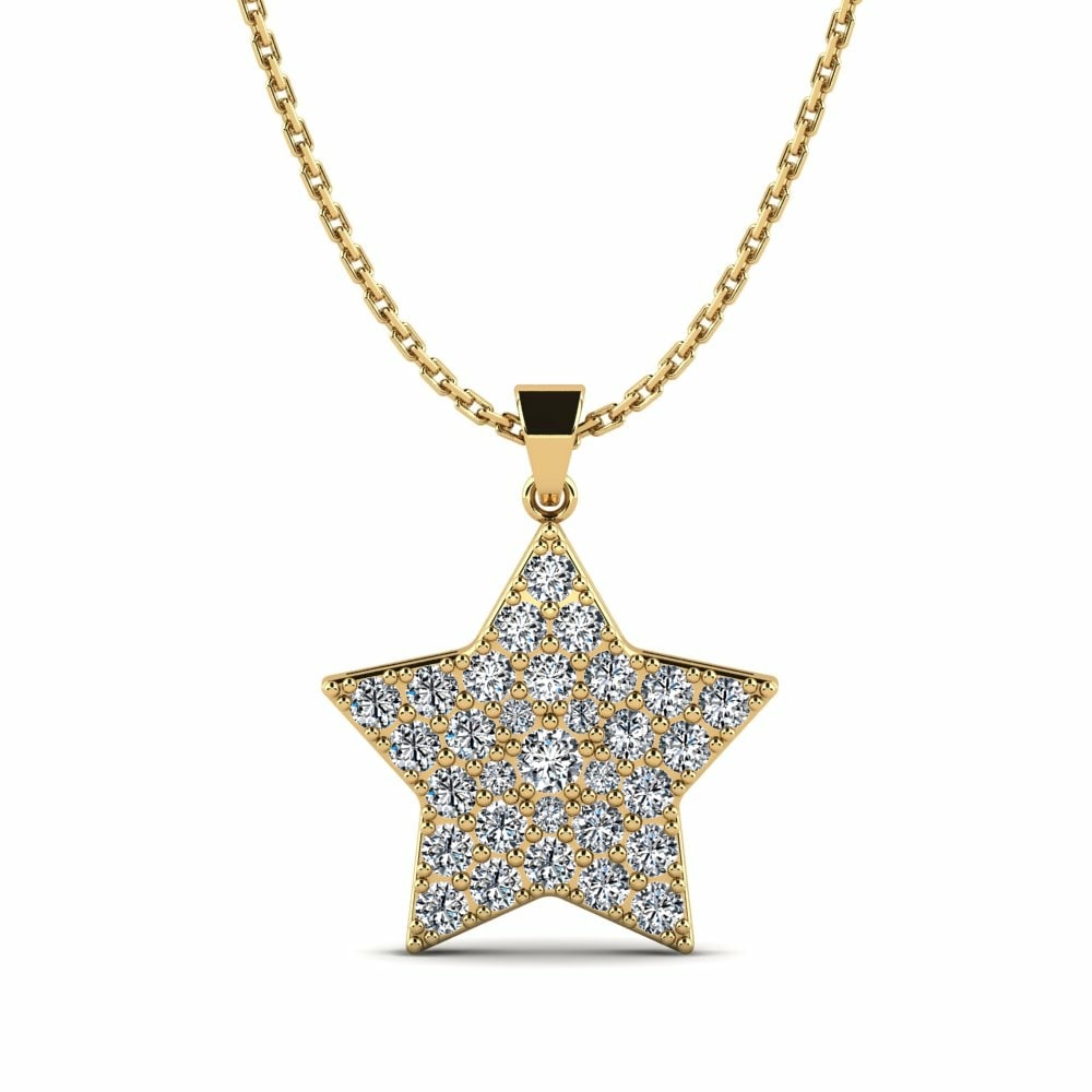 Stars Amine by GLAMIRA Bindo 585 Yellow Gold Swarovski Crystal