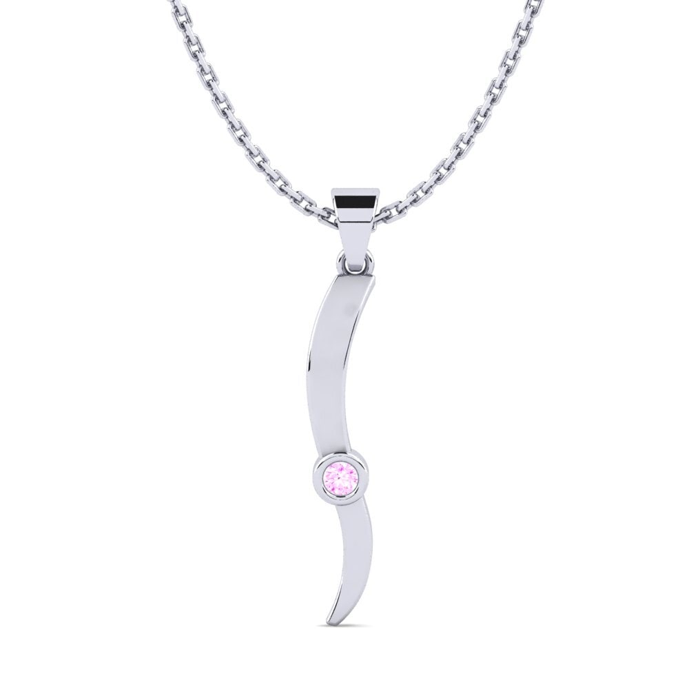 Zafiro Rosado Colgante de Mujer Chantilly