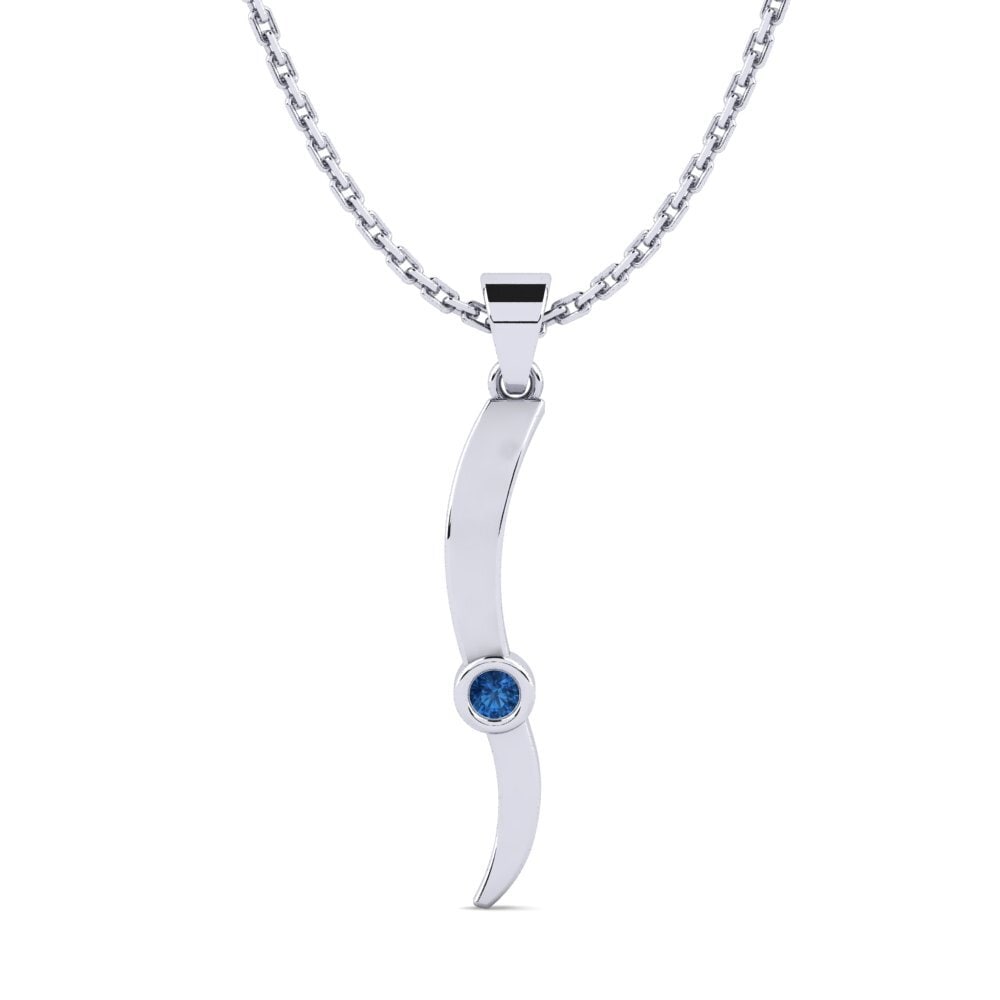 Circonita Azul Oscuro Colgante de Mujer Chantilly