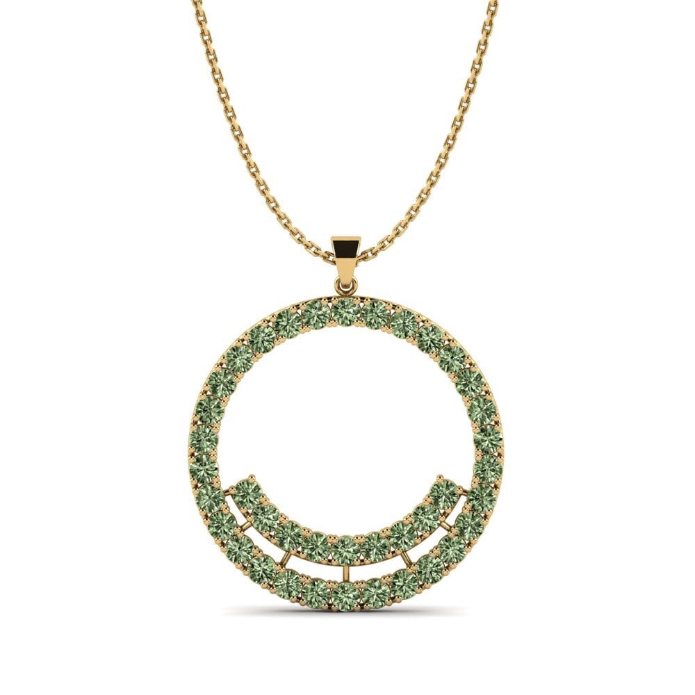 Diamante Verde Colgante de Mujer Charpiel