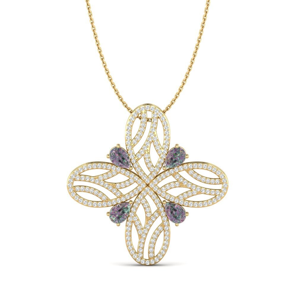 Pear Mystic Topaz Women's Pendant Deera