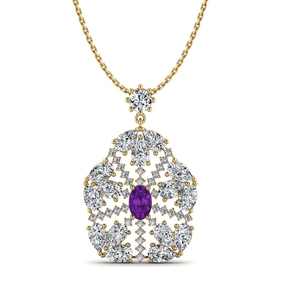 Amethyst Women's Pendant Evaliana
