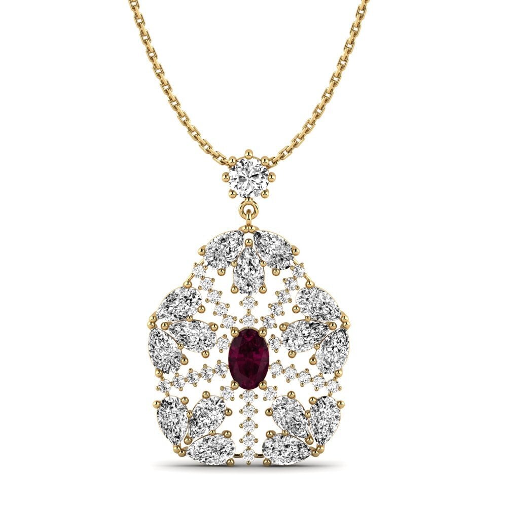 Rhodolite Garnet Women's Pendant Evaliana