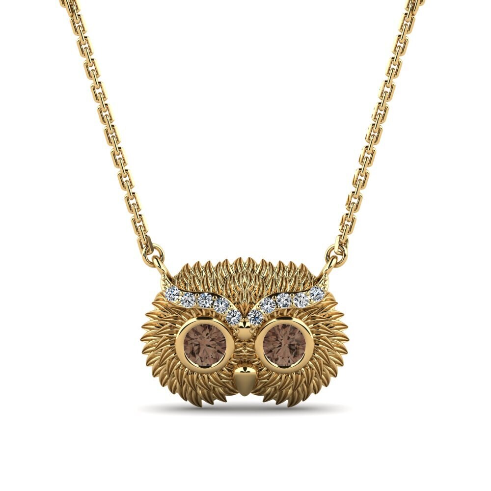 Smoky Quartz Women's Necklace Roelliv