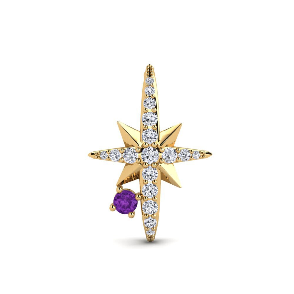 Amethyst Women's Earring Kastra