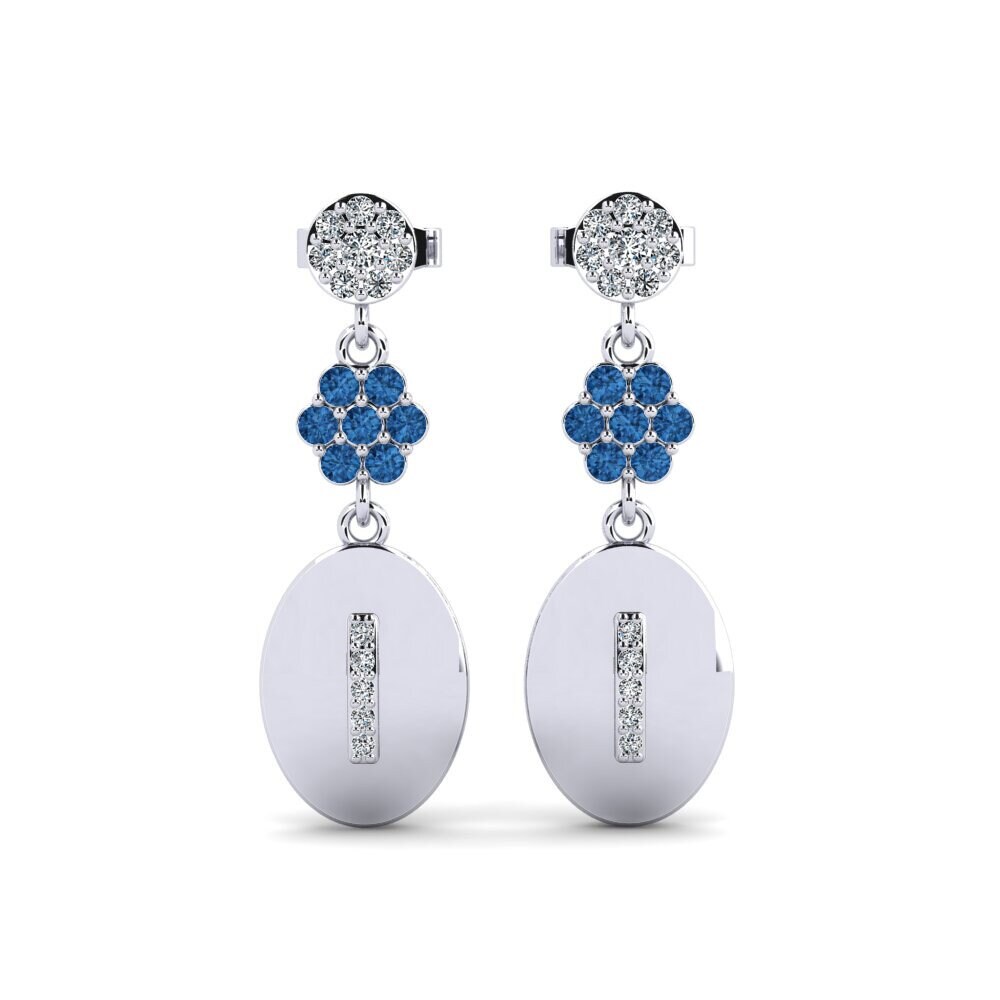 Dark Blue Zirconia Women's Earring Arteila I