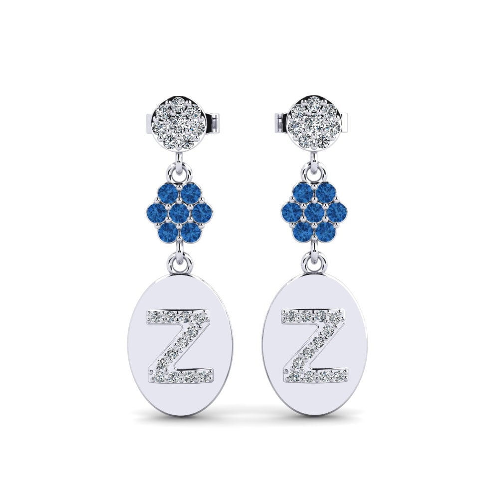 Dark Blue Zirconia Women's Earring Arteila Z