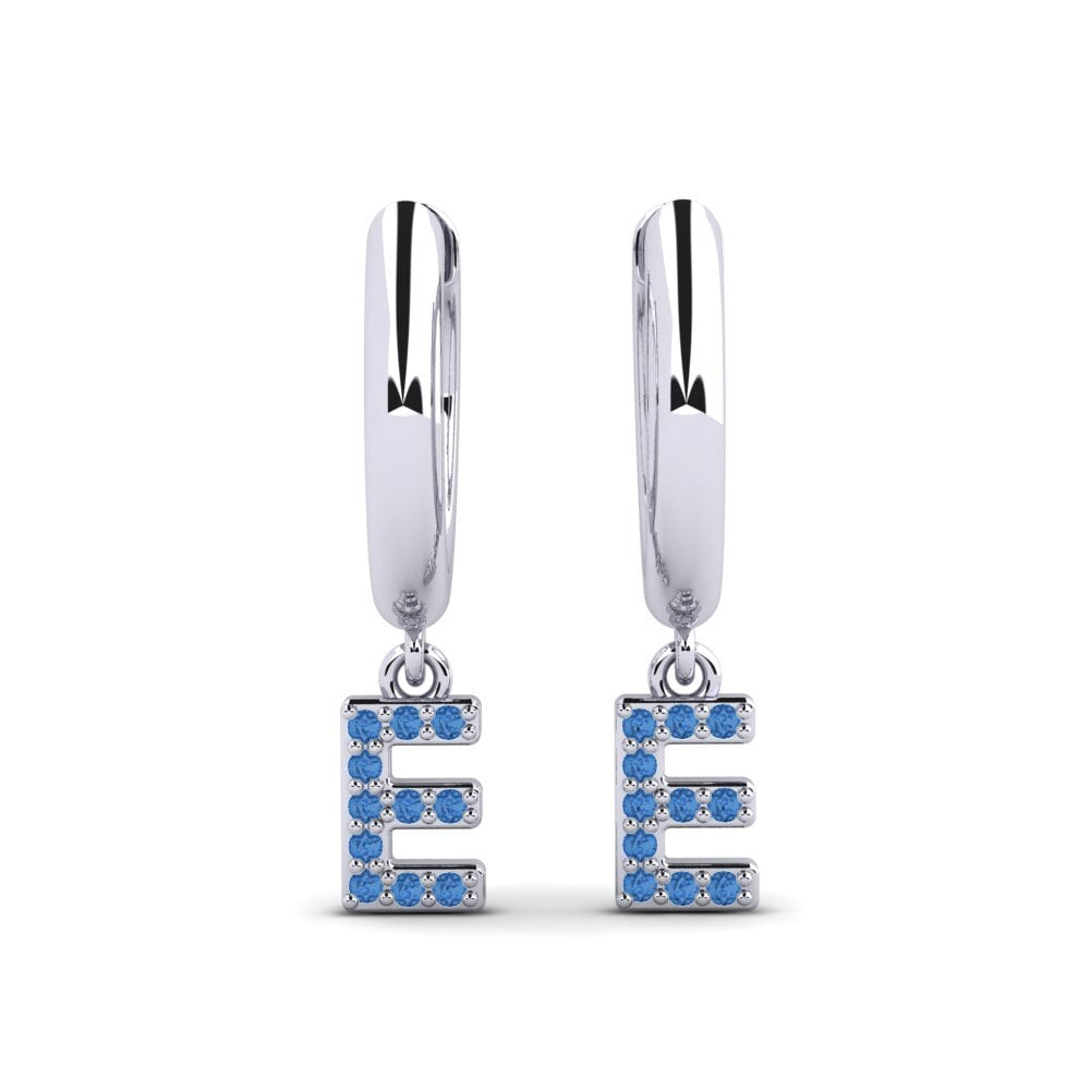 Dark Blue Zirconia Women's Earring Medraut E
