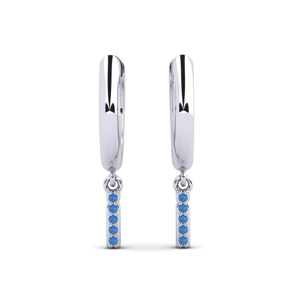 Dark Blue Zirconia Women's Earring Medraut I