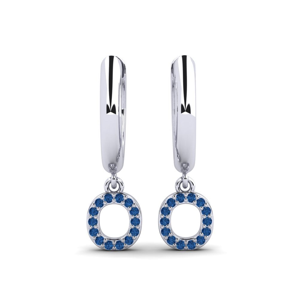 Dark Blue Zirconia Women's Earring Medraut O