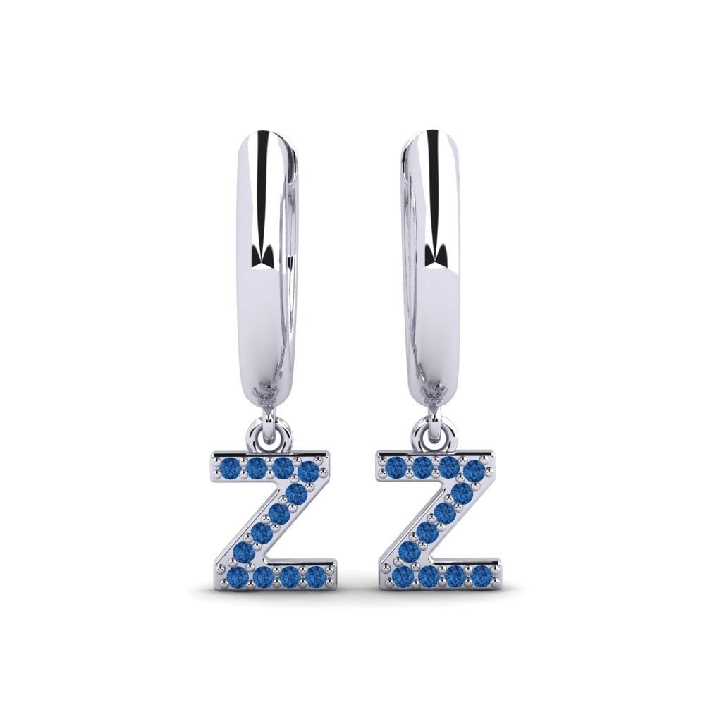 Dark Blue Zirconia Women's Earring Medraut Z