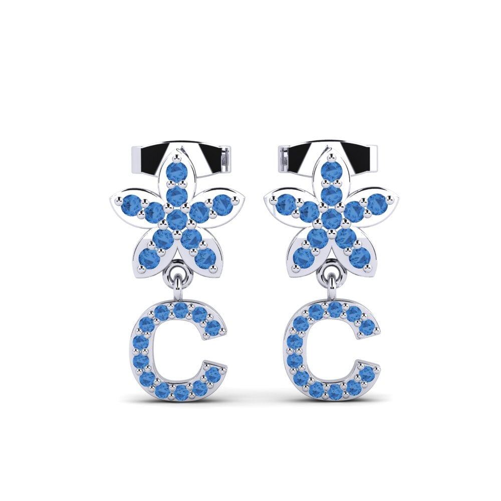 Dark Blue Zirconia Women's Earring Miori C