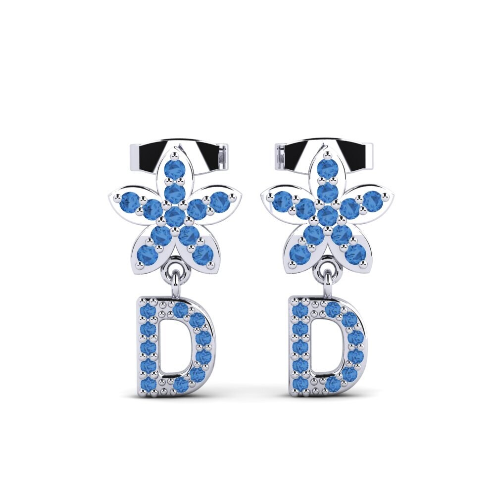 Dark Blue Zirconia Women's Earring Miori D