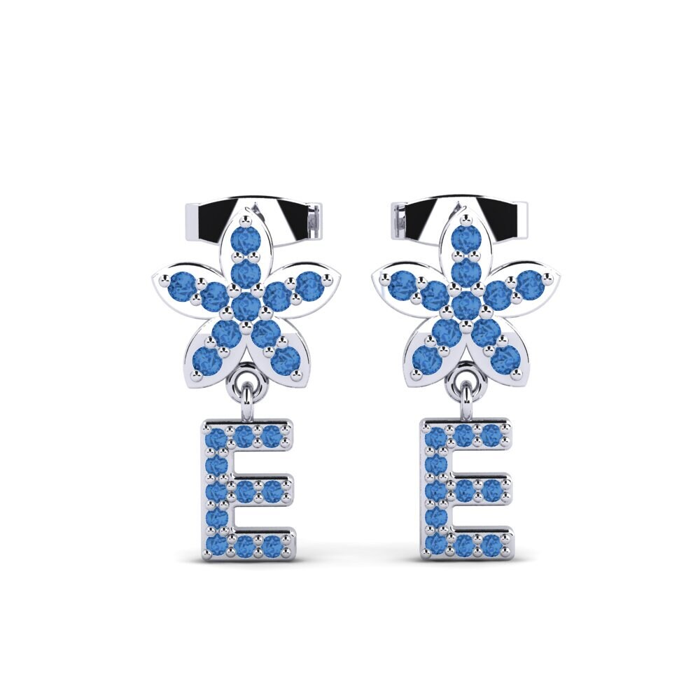 Dark Blue Zirconia Women's Earring Miori E
