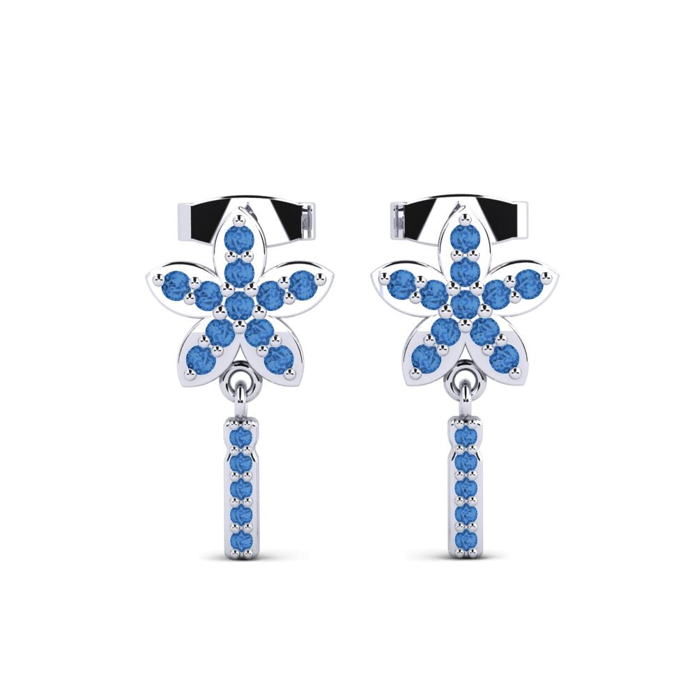 Dark Blue Zirconia Women's Earring Miori I