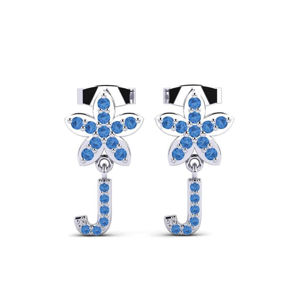 Dark Blue Zirconia Women's Earring Miori J