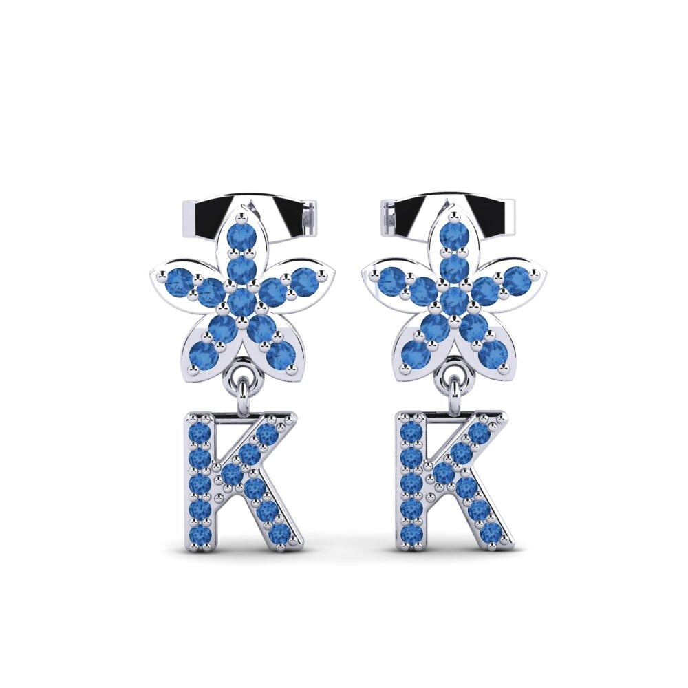 Dark Blue Zirconia Women's Earring Miori K