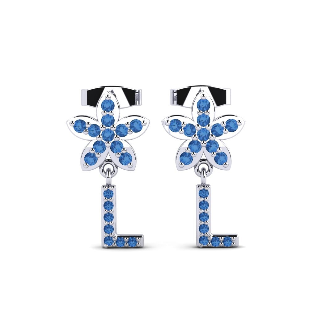 Dark Blue Zirconia Women's Earring Miori L