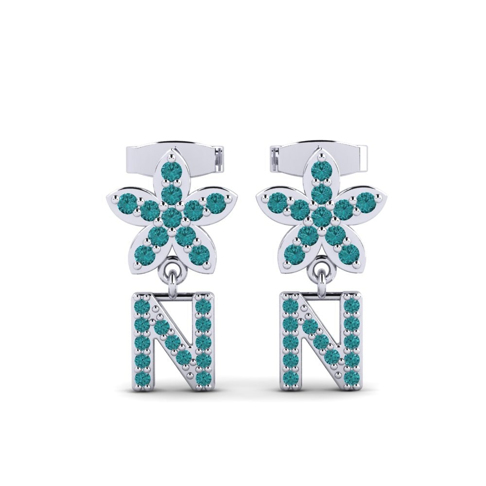 Blue Diamond Women's Earring Miori N