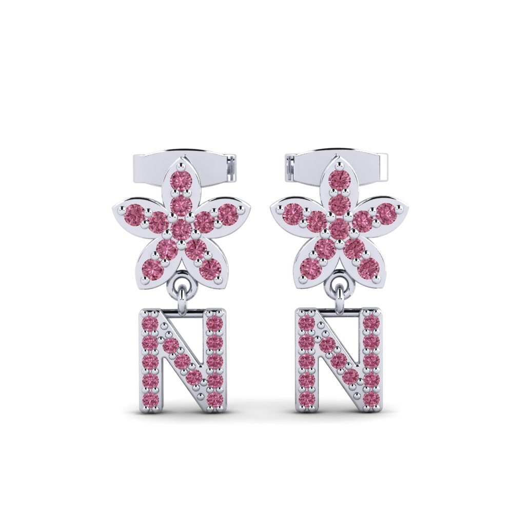 Rhodolite Garnet Women's Earring Miori N
