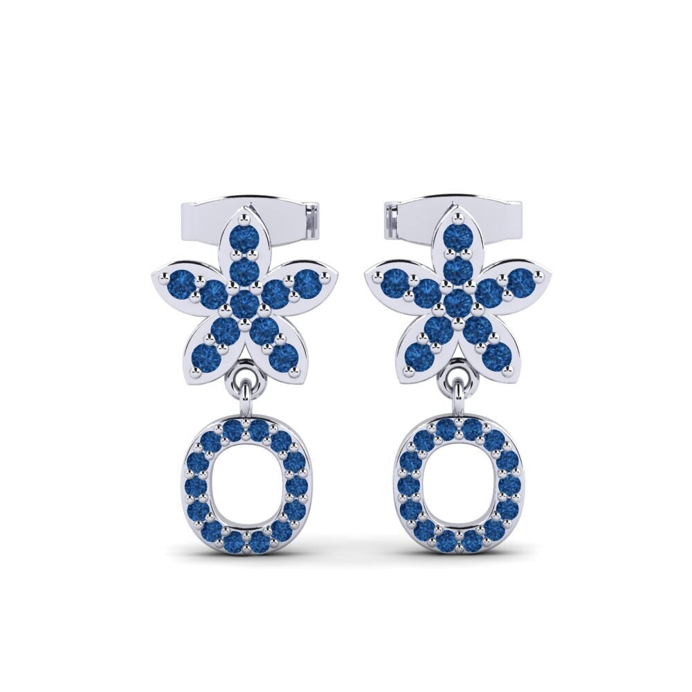 Dark Blue Zirconia Women's Earring Miori O