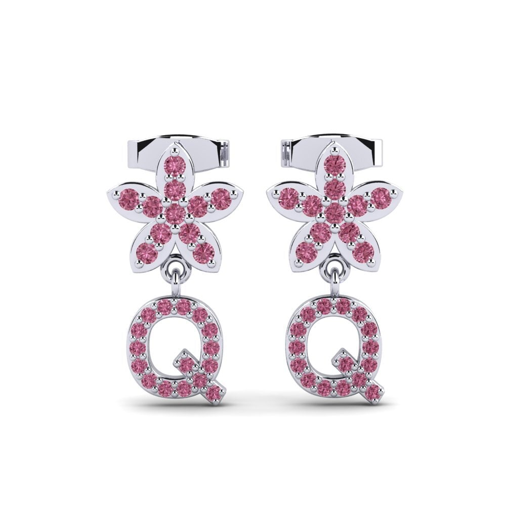 Rhodolite Garnet Women's Earring Miori Q