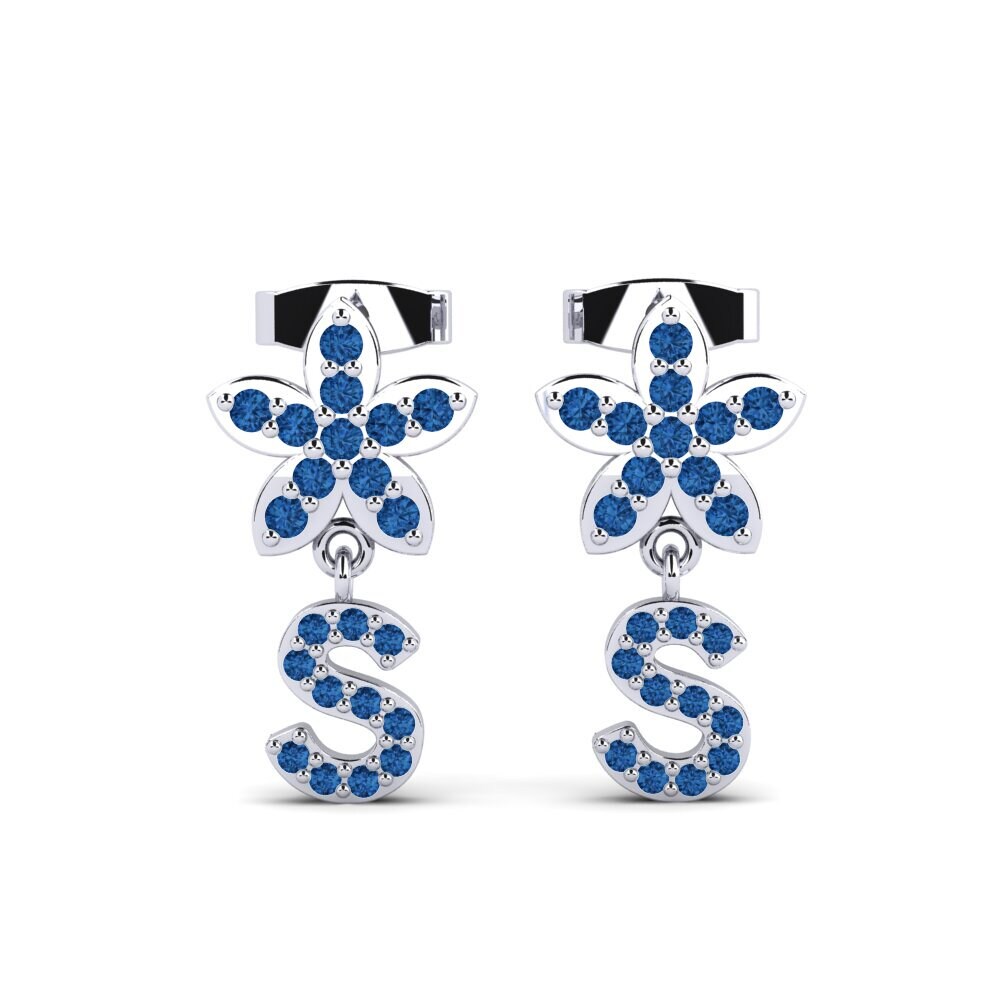 Dark Blue Zirconia Women's Earring Miori S