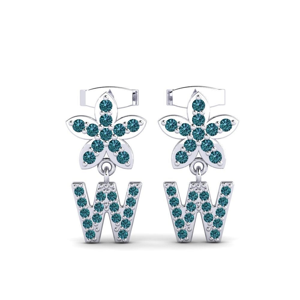 Blue Diamond Women's Earring Miori W