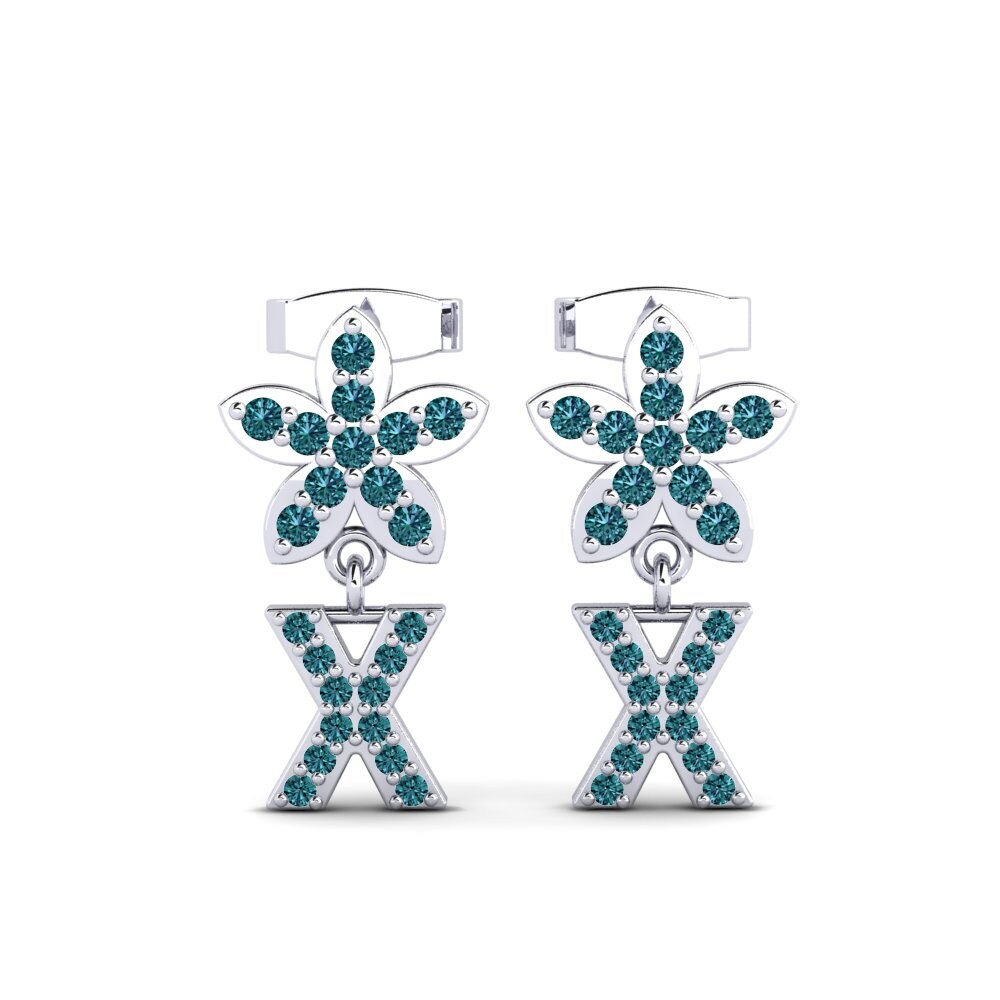 Blue Diamond Women's Earring Miori X