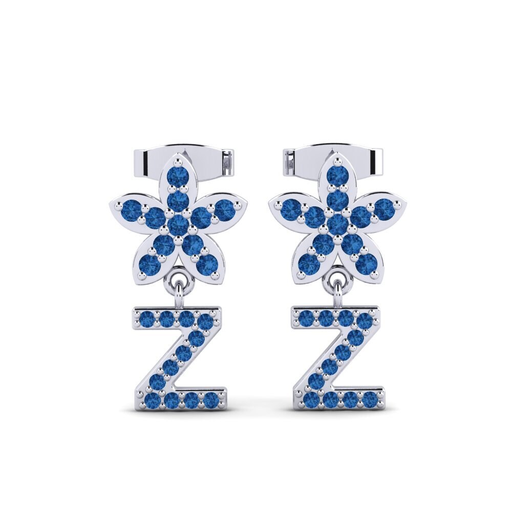 Dark Blue Zirconia Women's Earring Miori Z