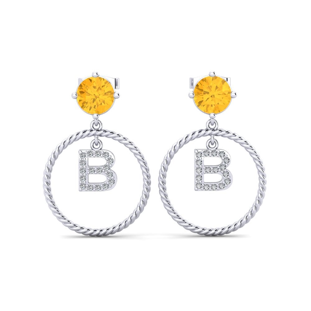 Citrine Women's Earring Noss B