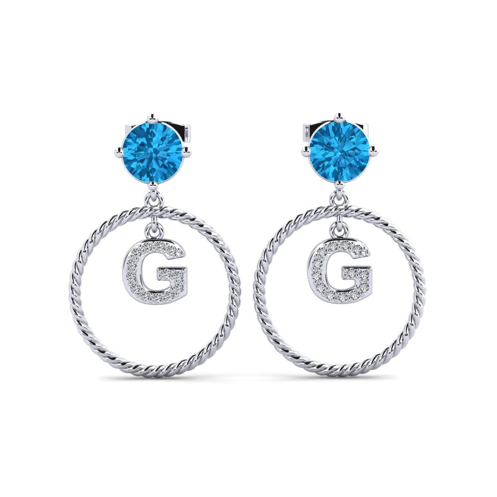 Blue Topaz Women's Earring Noss G