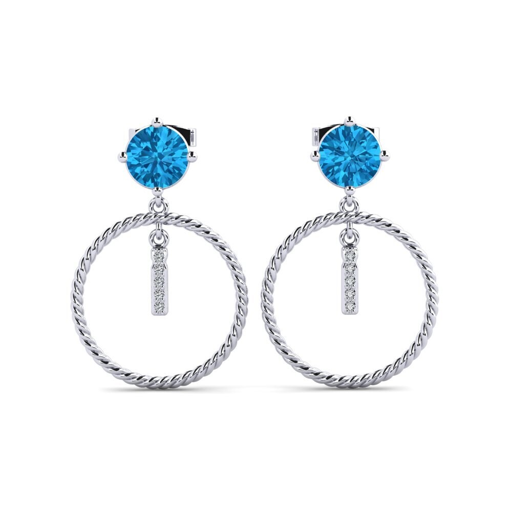 Blue Topaz Women's Earring Noss I