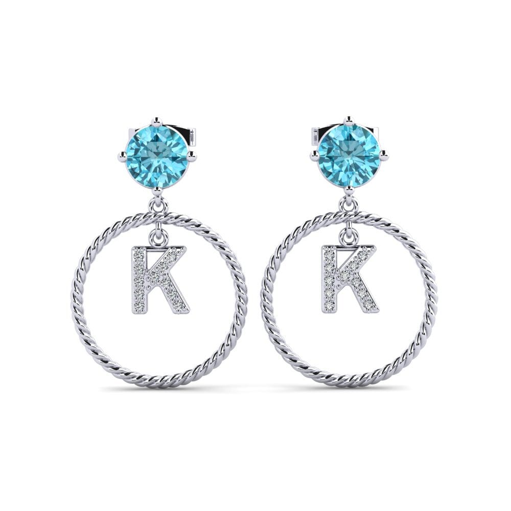 Blue Zircon Women's Earring Noss K