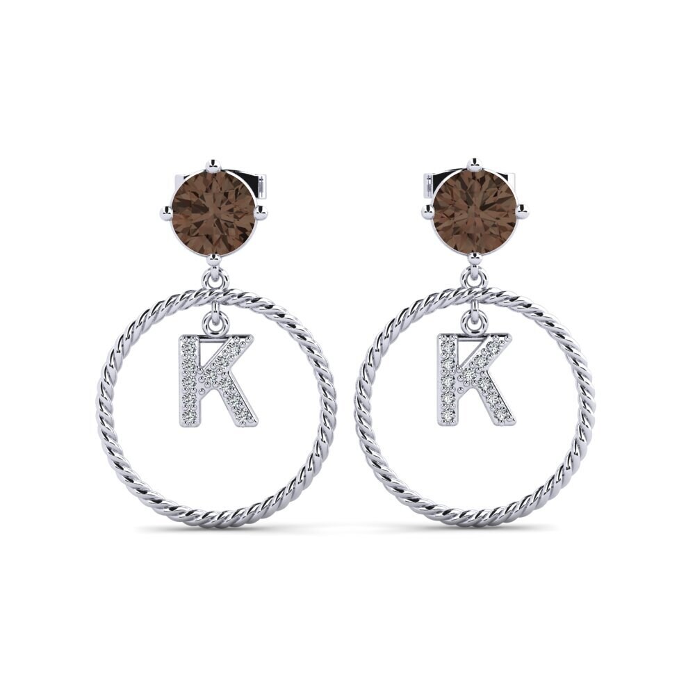Smoky Quartz Women's Earring Noss K