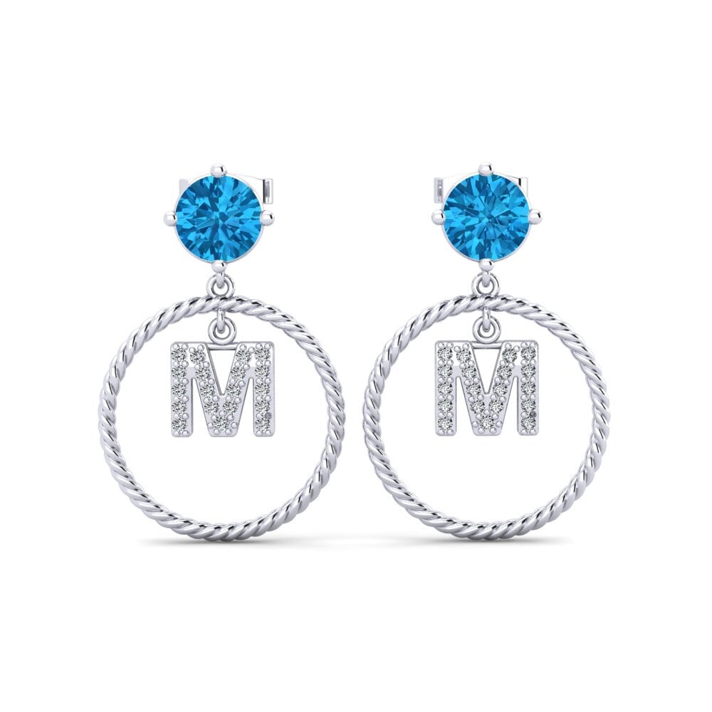 Blue Topaz Women's Earring Noss M