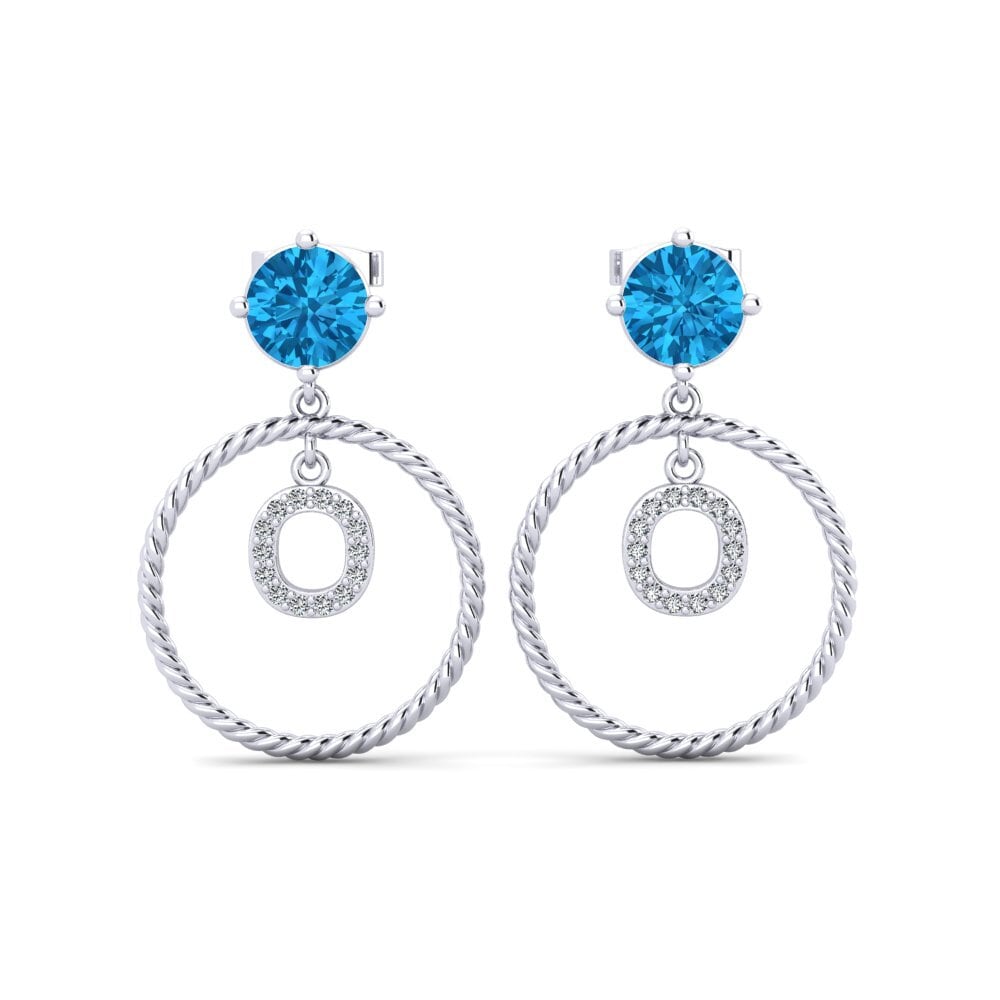 Blue Topaz Women's Earring Noss O