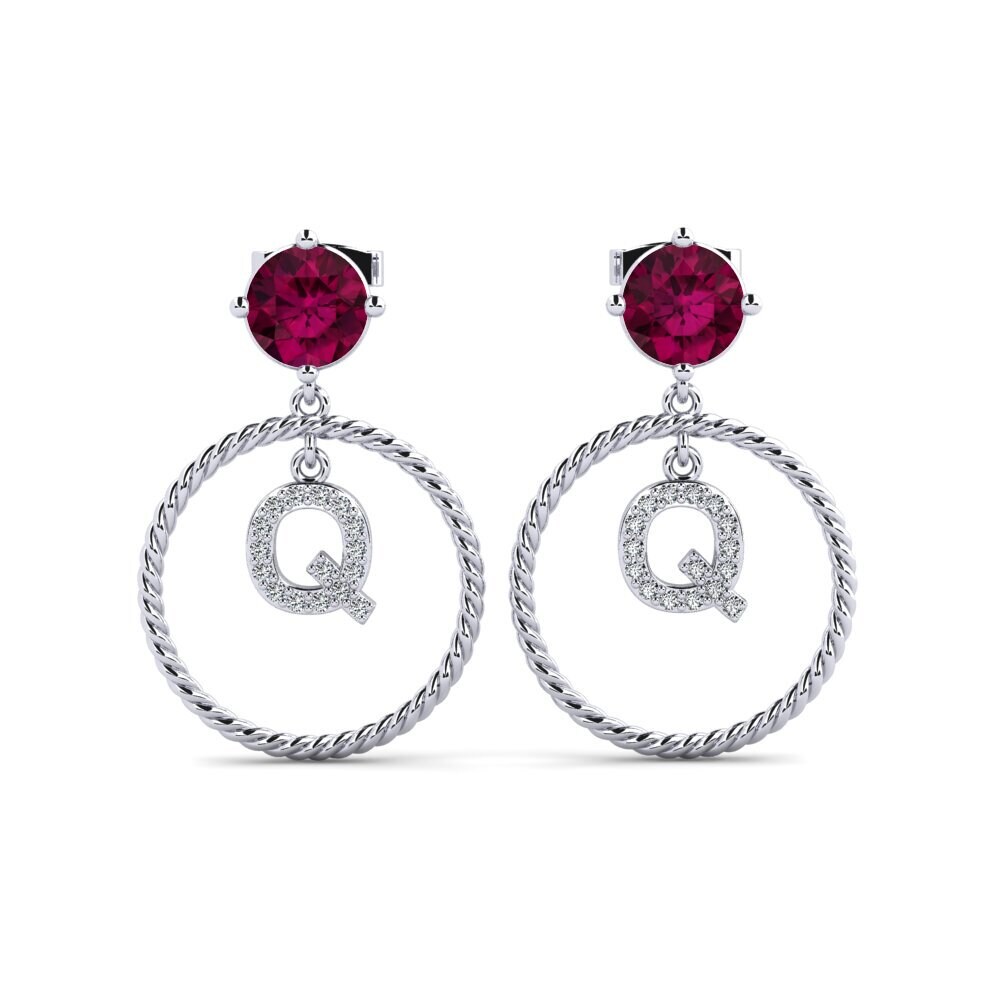 Rhodolite Garnet Women's Earring Noss Q