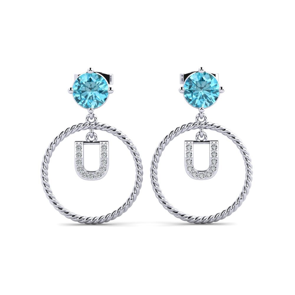 Blue Zircon Women's Earring Noss U