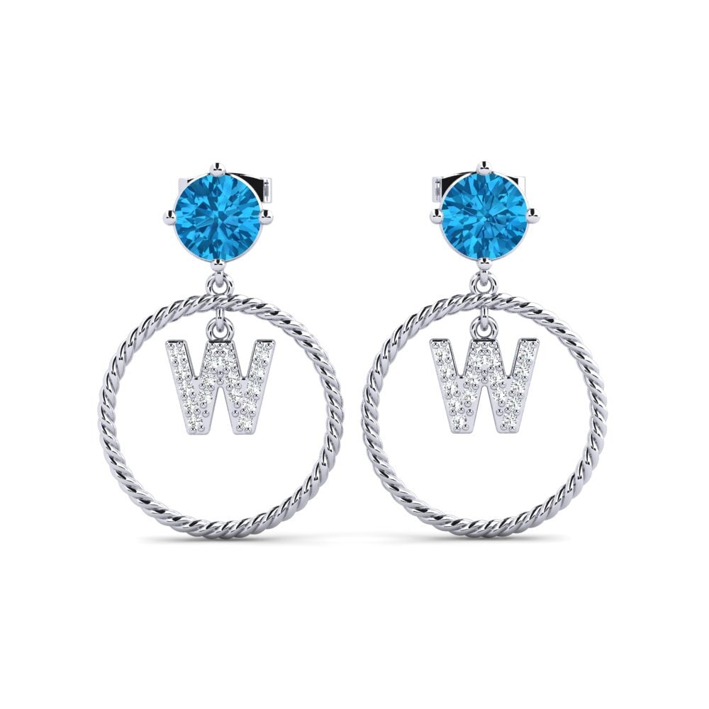 Blue Topaz Women's Earring Noss W